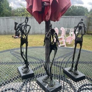 Abstract Bronze Sculptures Set